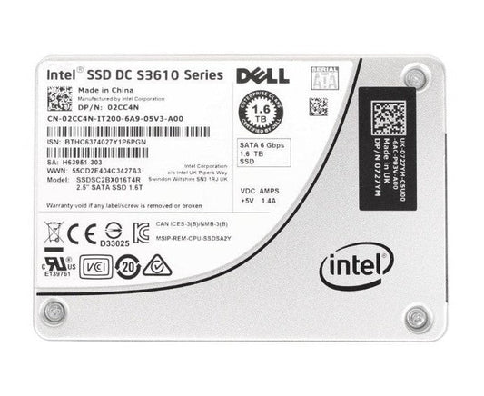 Dell 1.6TB 6GBPS SATA SFF SSD - 2CC4N