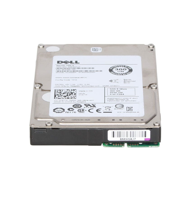 Dell 300GB 10K 6GBPS SAS SFF HDD - T871K