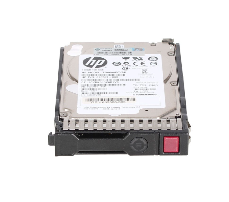 HP 600GB 10K  6G SC SAS ENT SFF HDD - 652583-B21