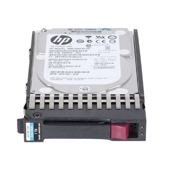HP 1TB 7.2K 6Gbps SFF SAS HDD - 606020-001