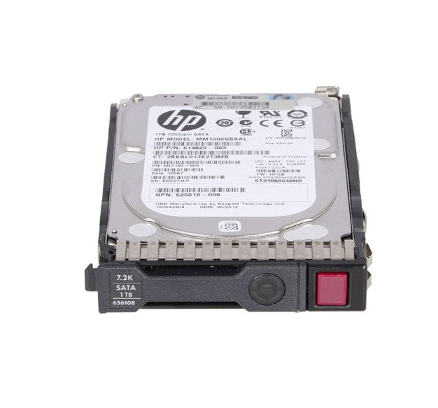HP 1TB 7.2K 6G SFF SATA SC MDL HDD - 655710-B21
